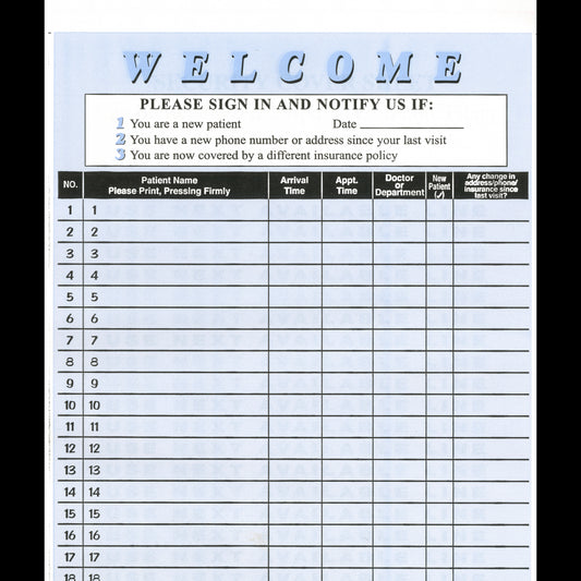 2-part Privacy Sign-In Sheets - 20315 (125/Pack)